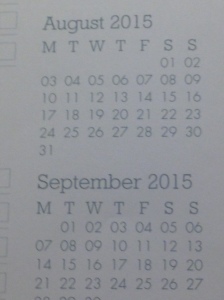 August & September
